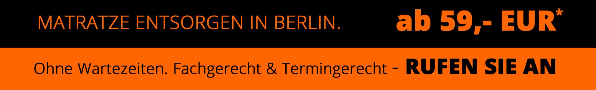 matratze entsorgen berlin